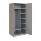 Q 23-80 skříň šatní, 2-dvéřová, 800x600x1800mm, šedá